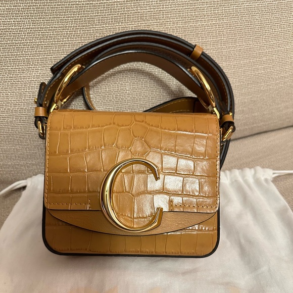 100% Auth Chloe Calfskin Mini C bag